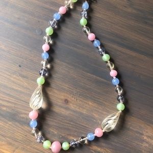 Miriam Haskell Glass Bead + Crystal Necklace